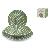 H&H Mint Foliage Servizio Piatti In Porcellana - Set 18 Pz