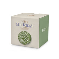 H&H Mint Foliage Servizio Piatti In Porcellana - Set 18 Pz