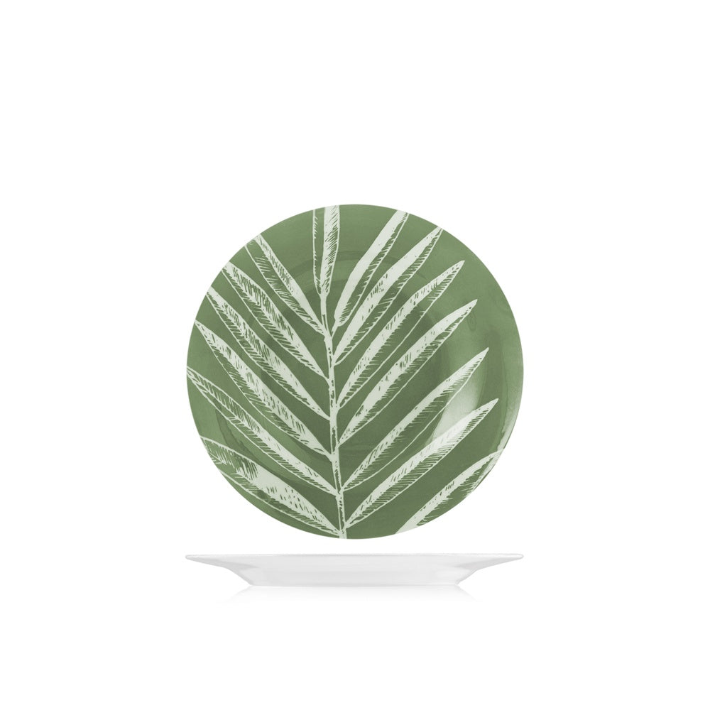 H&H Mint Foliage Servizio Piatti In Porcellana - Set 18 Pz