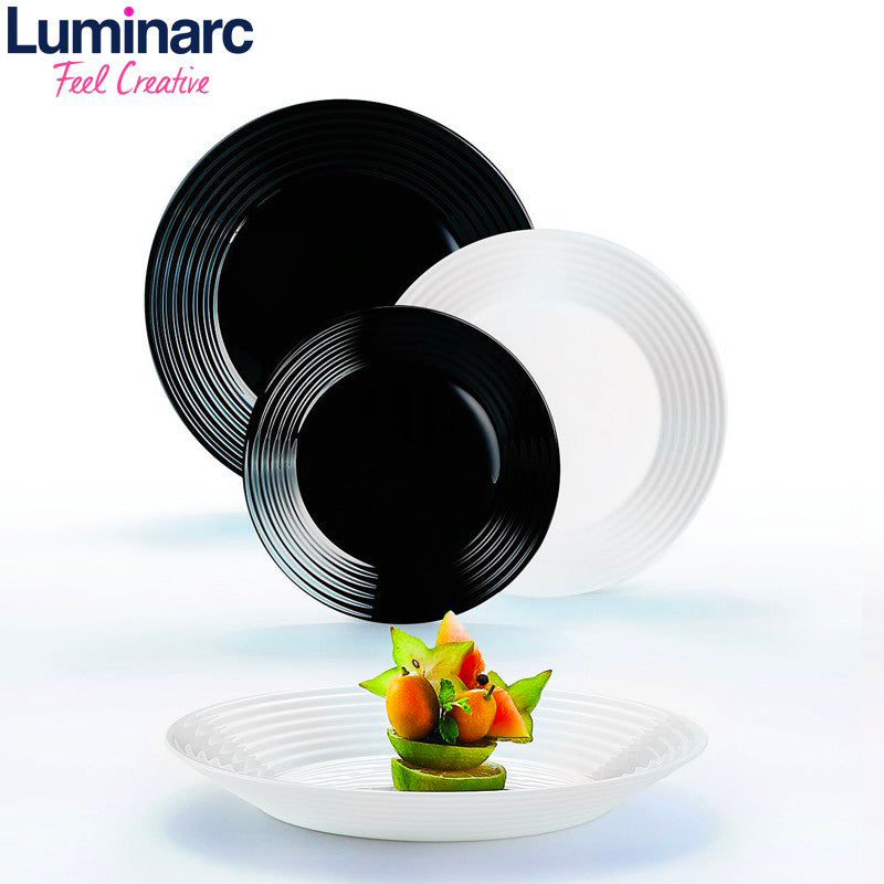 Luminarc Harena Servizio Piatti In Vetro Opale Set 18 Pz