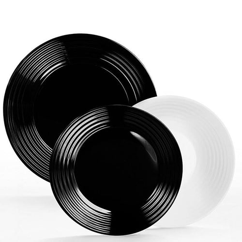 Luminarc Harena Servizio Piatti In Vetro Opale Set 18 Pz
