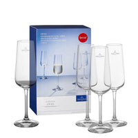 25 Cl Villeroy And Boch Ovid Calice Flute In Vetro Set 4 Pezzi