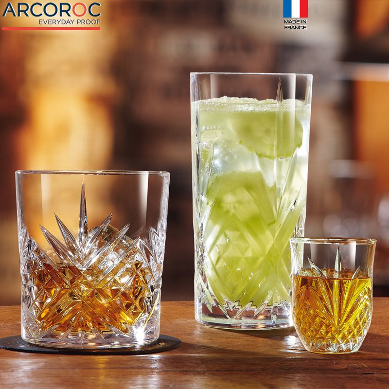 38 Cl Arcoroc Broadway Bicchiere Bibita In Vetro Set 6 Pezzi