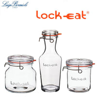 Bormioli Luigi Lock Eat Set Vasetti Ermetici In Vetro Set 3 Pezzi