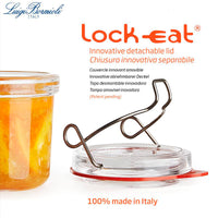 Bormioli Luigi Lock Eat Set Vasetti Ermetici In Vetro Set 3 Pezzi