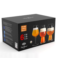 Bormioli Luigi Birrateque Bicchiere Birra In Vetro Set 6 Pezzi