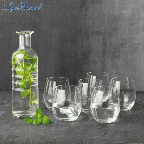 Bormioli Luigi Hydrosommelier Set Bicchieri Acqua In Vetro Set 7 Pezzi