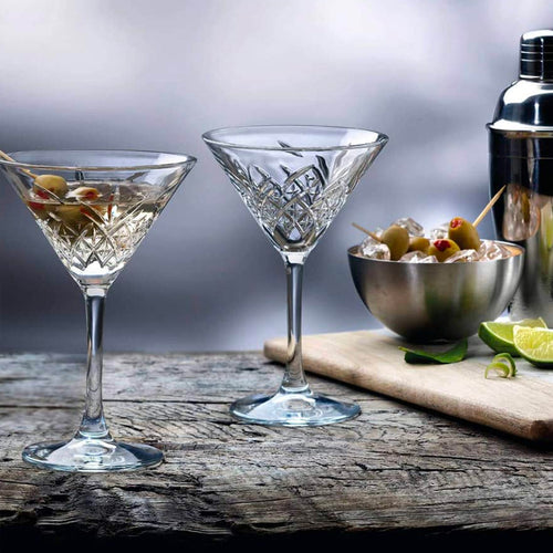 23 Cl Pasabahce Timeless Bicchiere Martini In Vetro Set 4 Pezzi