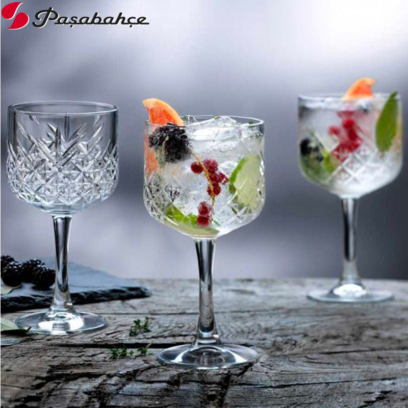 50 Cl Pasabahce Timeless Calice Gin Tonic In Vetro Set 4 Pezzi