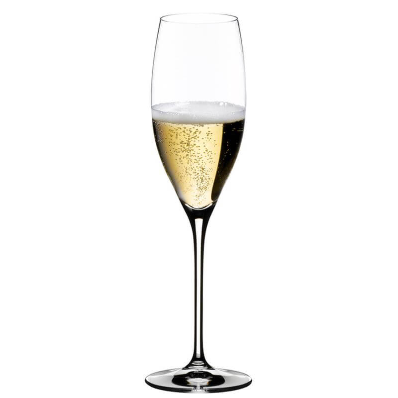 23 Cl Riedel Vinum Calice Flute In Vetro Set 2 Pezzi