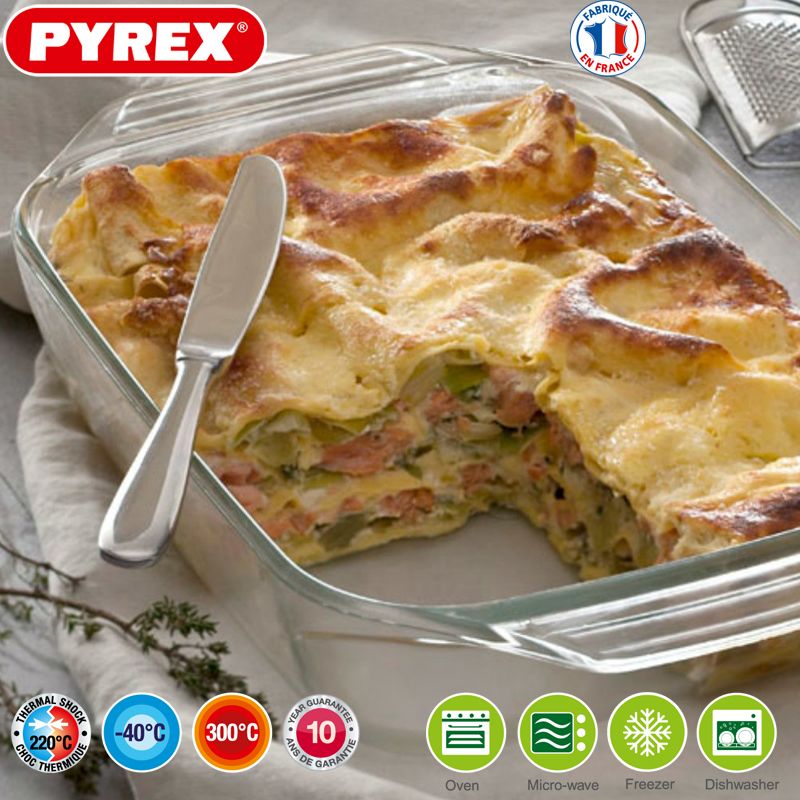 Pyrex Optimum Pirofila Rettangolare In Vetro Borosilicato