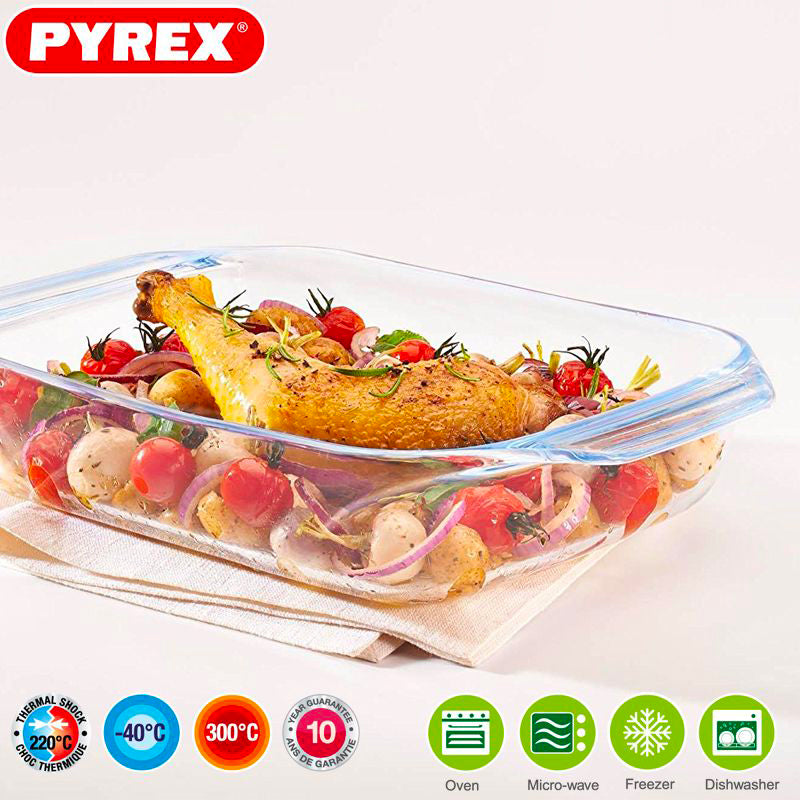 Pyrex Optimum Pirofila Rettangolare In Vetro Borosilicato