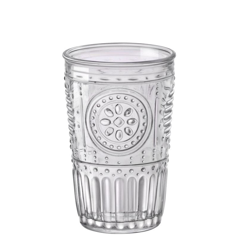 34 Cl Bormioli Rocco Romantic Bicchiere Acqua In Vetro Set 6 Pezzi