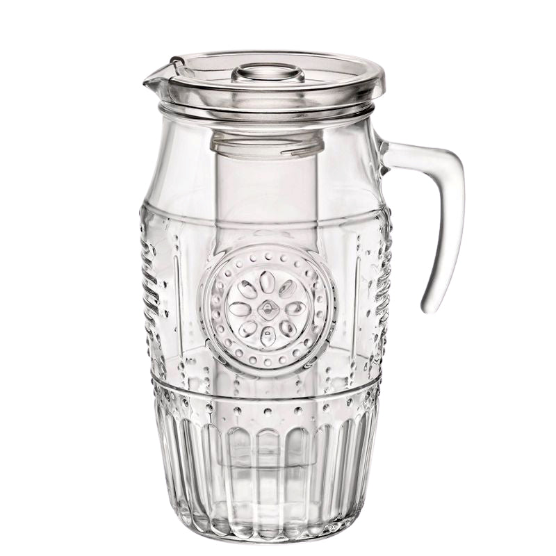 1 8 Litri Bormioli Rocco Romantic Caraffa In Vetro Set 6 Pezzi