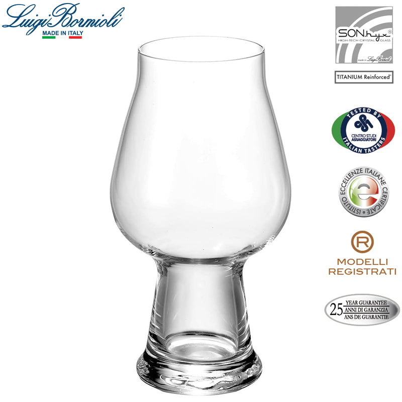 60 Cl Bormioli Luigi Birrateque Bicchiere Birra In Vetro Set 2 Pezzi