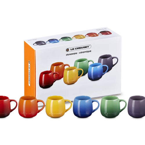 32 cl - Le Creuset Coupe Tazza Mug In Gres Vetrificato Set 6 Pz
