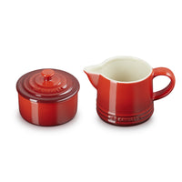 Le Creuset Evolution Set Latte & Zucchero Lattiera 30 cl con Barattolo Zucchero In Gres Vetrificato Set 2 Pz