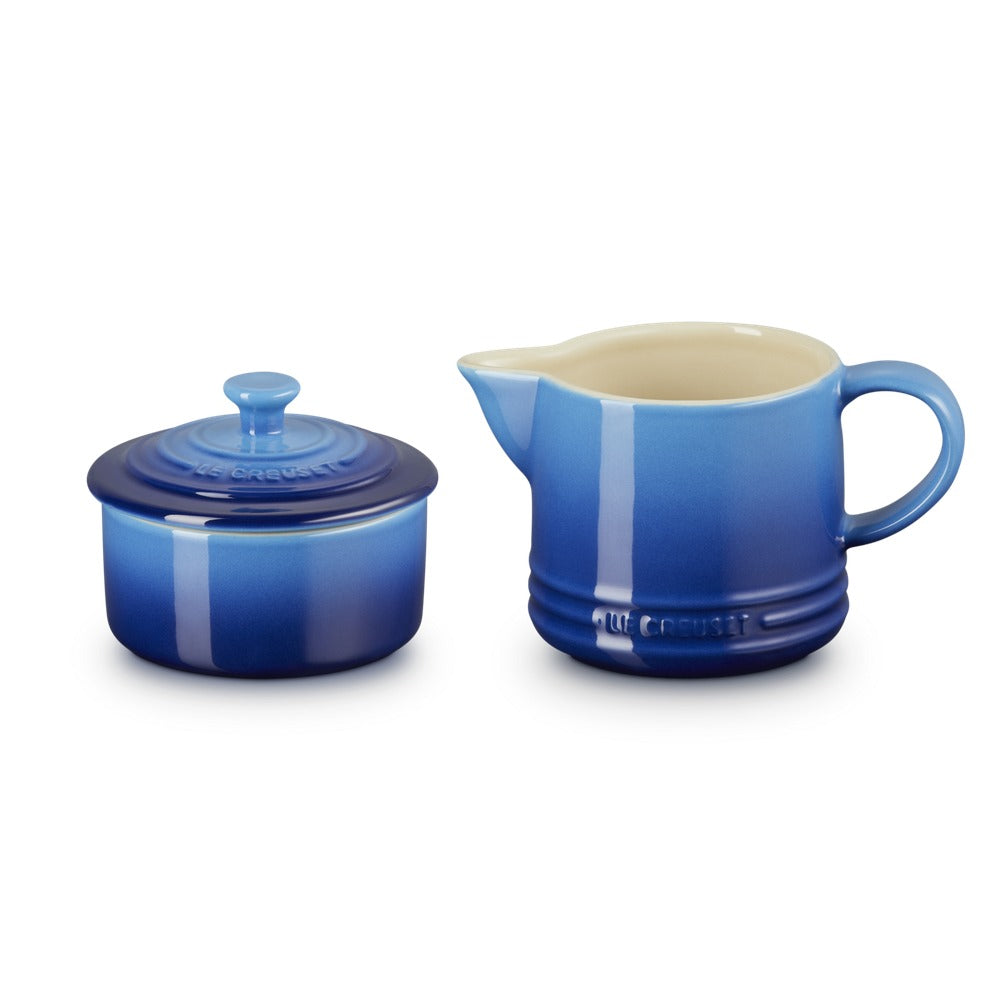 Le Creuset Evolution Set Latte & Zucchero Lattiera 30 cl con Barattolo Zucchero In Gres Vetrificato Set 2 Pz