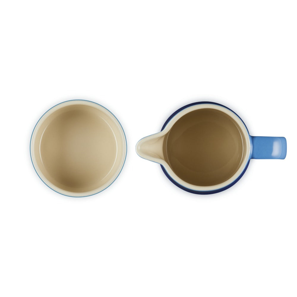 Le Creuset Evolution Set Latte & Zucchero Lattiera 30 cl con Barattolo Zucchero In Gres Vetrificato Set 2 Pz