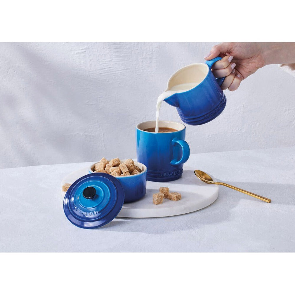 Le Creuset Evolution Set Latte & Zucchero Lattiera 30 cl con Barattolo Zucchero In Gres Vetrificato Set 2 Pz