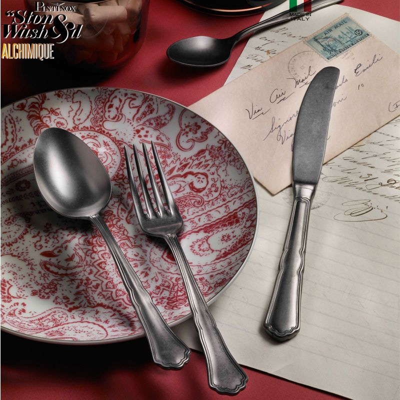 Pintinox Settecento Forchettina Dolce In Acciaio Inox Set 12 Pz