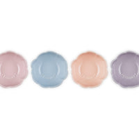 10 cm - Le Creuset Fiore Anemone Ciotola In Gres Vetrificato Set 4 Pz