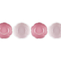 10 cm - Le Creuset Fiore Anemone Ciotola In Gres Vetrificato Set 4 Pz
