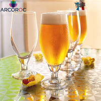 38 Cl Arcoroc Cervoise Calice Birra In Vetro Set 6 Pezzi