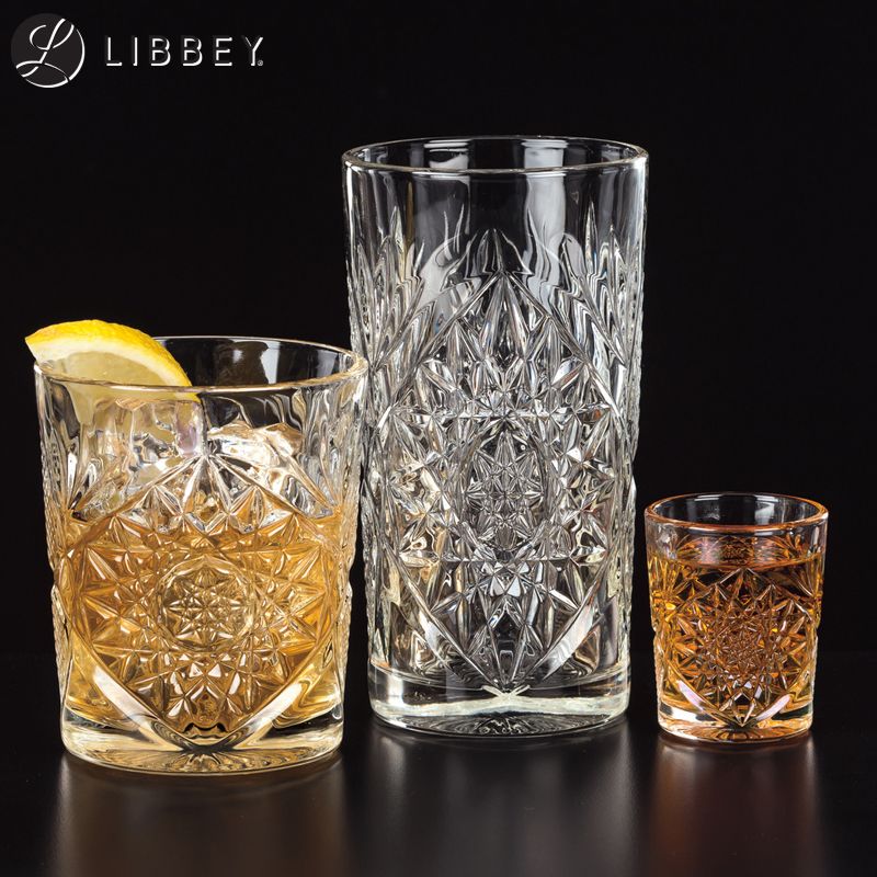 47 3 Cl Libbey Hobstar Bicchiere Bibita In Vetro Set 12 Pezzi