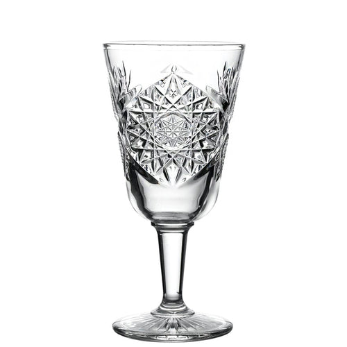 30 Cl Libbey Hobstar Calice Vino Rosso In Vetro Set 12 Pezzi