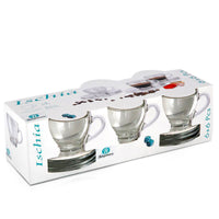 8 Cl Borgonovo Ischia Tazzina Caffe In Vetro Set 6 Pezzi