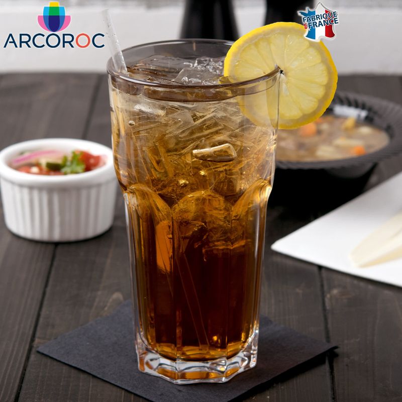 65 Cl Arcoroc Granity Bicchiere Bibita In Vetro Temperato Set 6 Pezzi