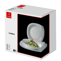 Bormioli Rocco Parma Servizio Piatti In Vetro Opale Set 18 Pz