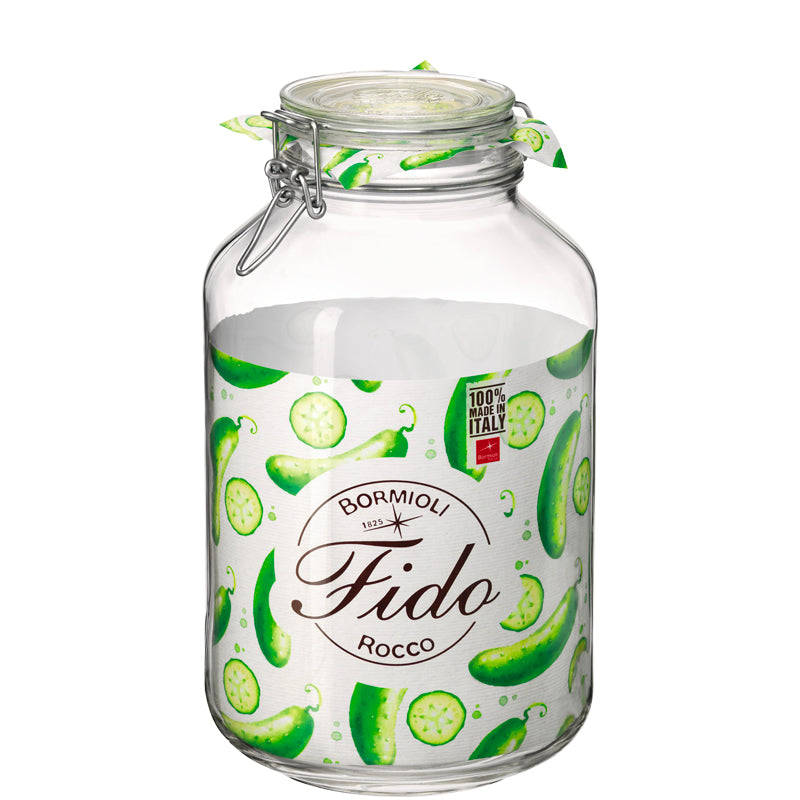 400 Cl Bormioli Rocco Fido Vasetto Ermetico Cilindrico In Vetro Set 6 Pz