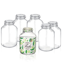 500 Cl Bormioli Rocco Fido Vasetto Ermetico Cilindrico In Vetro Set 6 Pz