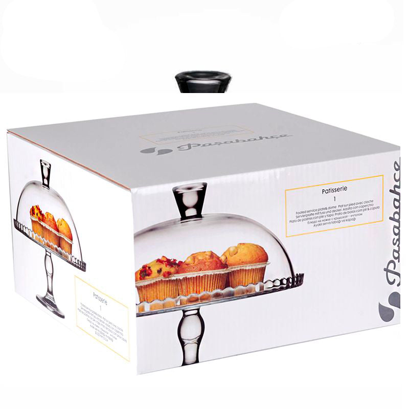 32 Cm Pasabahce Patisserie Alzata Torta Con Cupola In Vetro