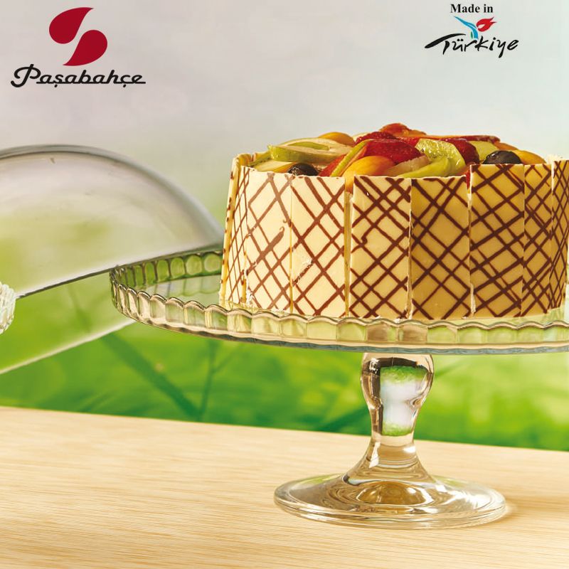 32 Cm Pasabahce Patisserie Alzata Torta Con Cupola In Vetro