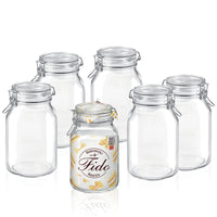 200 Cl Bormioli Rocco Fido Vasetto Ermetico In Vetro Set 6 Pz