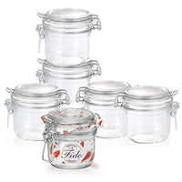 20 Cl Bormioli Rocco Fido Vasetto Ermetico Cilindrico In Vetro Set 6 Pz