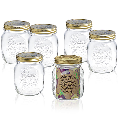70 Cl Bormioli Rocco Quattro Stagioni Vasetto Set 6 Pz