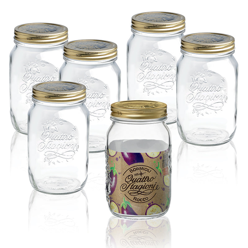 100 Cl Bormioli Rocco Quattro Stagioni Vasetto Set 6 Pz