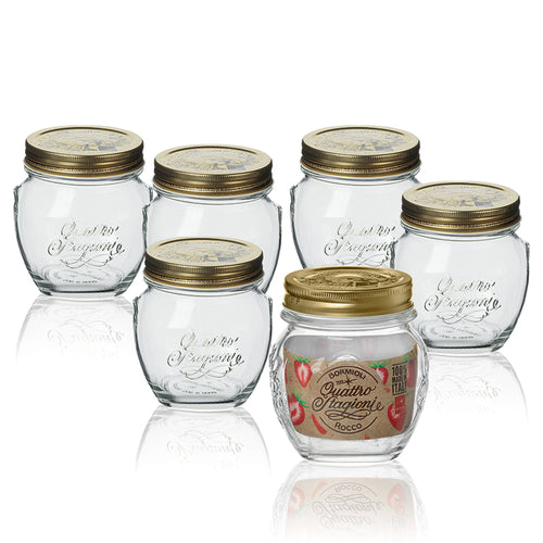 30 Cl Bormioli Rocco Quattro Stagioni Vasetto Anfora Set 6 Pz