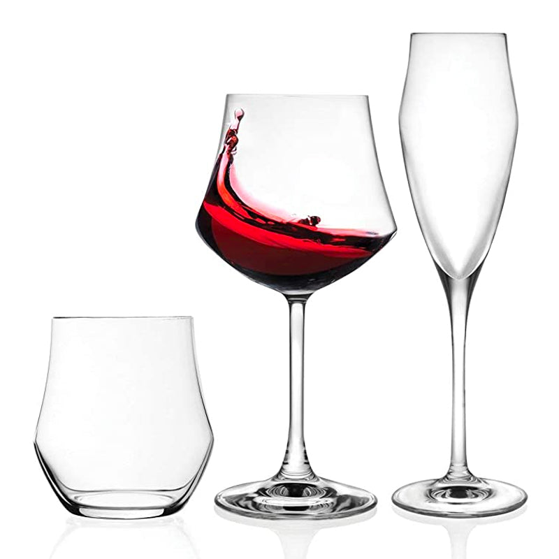 Rcr Ego Set Calici In Vetro Set 18 Pezzi