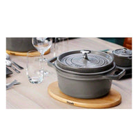 29X20 Cm Staub Sottopentola Magnetico Ovale In Legno
