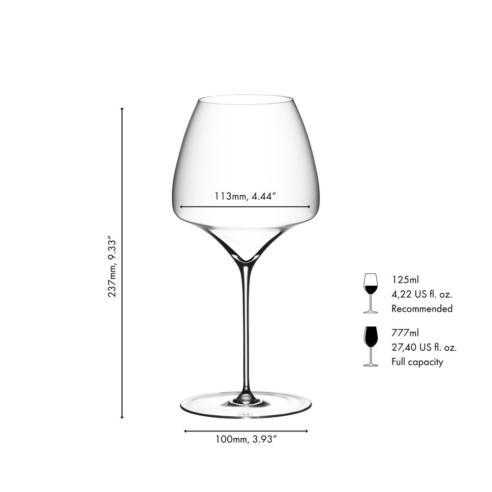 77.7 cl - Riedel Manufaktur Vitis Calice Vino Rosso Pinot Noir Nebbiolo In Vetro