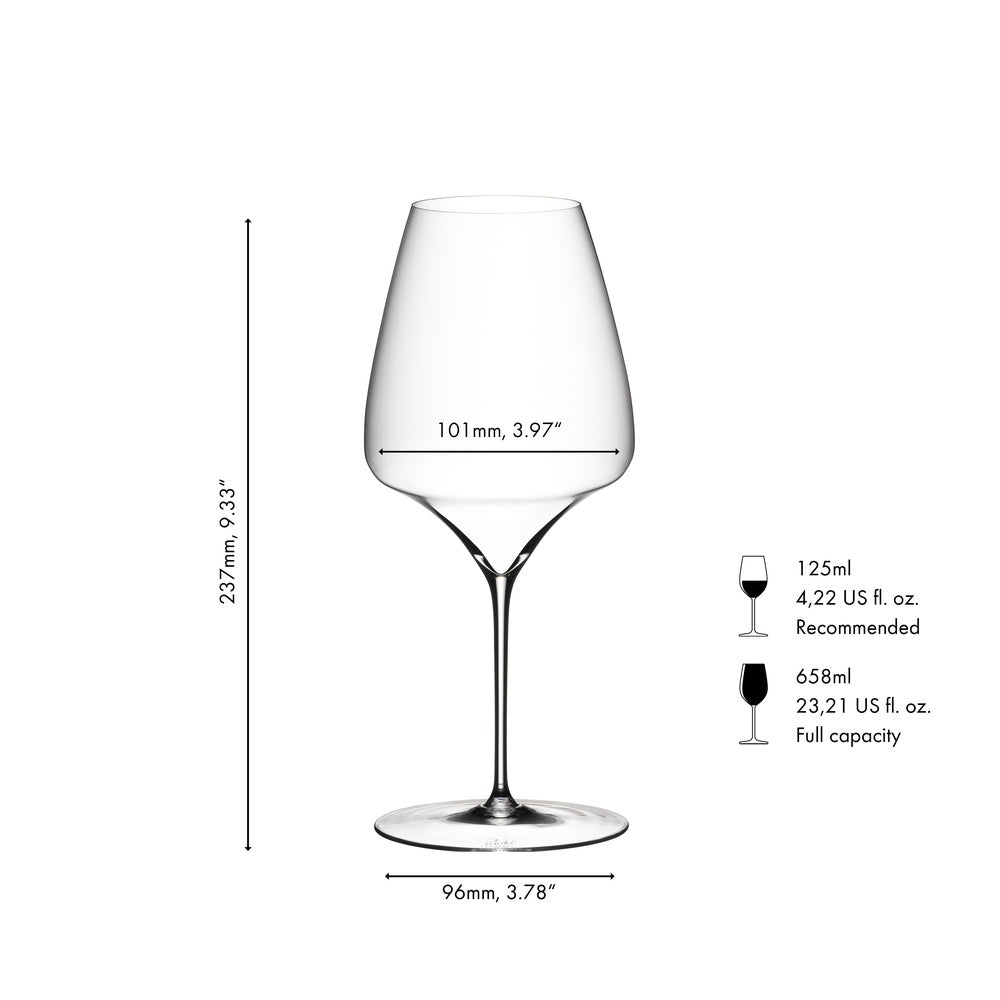 65.8 cl - Riedel Manufaktur Vitis Calice Vino Rosso Syrah In Vetro