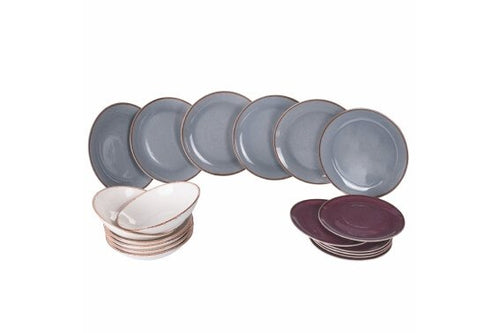 Villa D Este Camargue Servizio Piatti In Porcellana Set 18 Pz