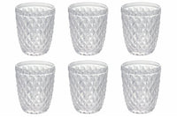 26 Cl Villa D Este Diamond Bicchiere Acqua In Vetro Set 6 Pezzi