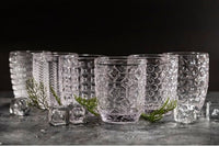 30 Cl Villa D Este Geometrie Bicchiere Acqua In Vetro Set 6 Pezzi