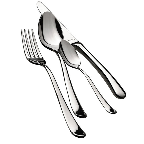 Bugatti Settimocelo Servizio Posate Ghiera Lucida Acciaio Inox Set 24 Pz